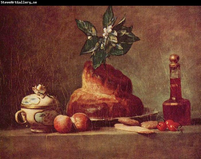 jean-Baptiste-Simeon Chardin Stilleben mit Brioche